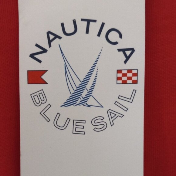 🏖️ NAUTICA LOGO COLORBLOCK COTTON. Large  NWT $50 - Picture 6 of 8